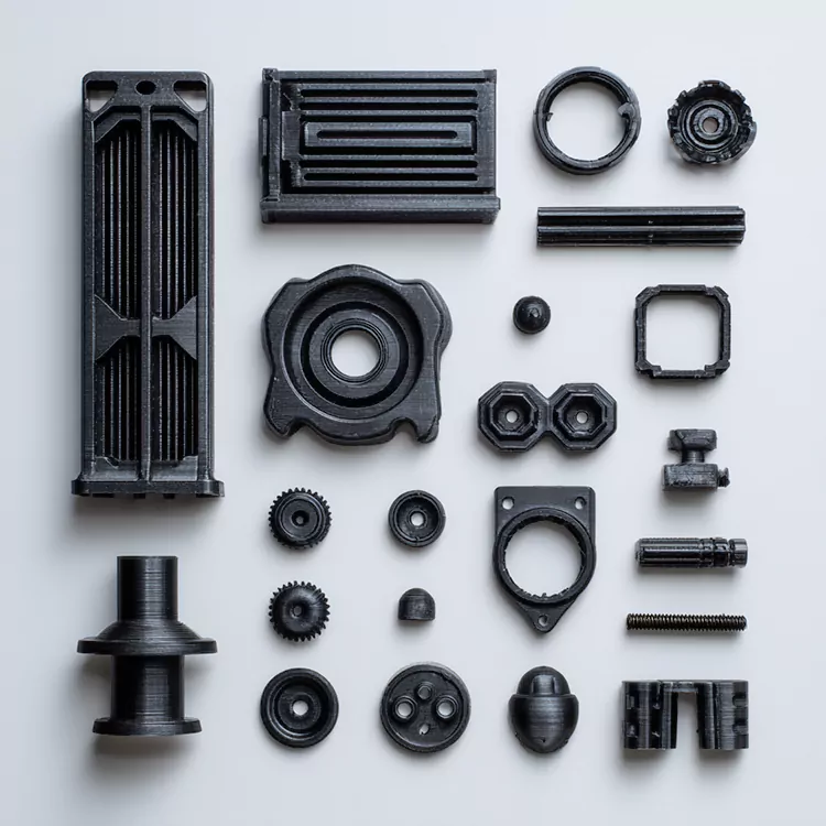 Kunststof 3D-geprinte componenten